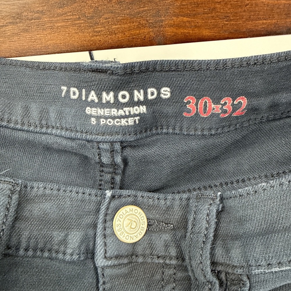 7 Diamonds Generation 5 Pocket Pants 30x32 Blue Straight Leg Stretch Casual Golf - Picture 5 of 7